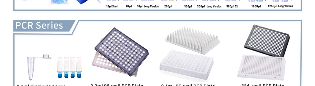 Wholesale Lab Consumable Disposable 0.2ml 96 Round Well PCR Plate Laboratory Tools